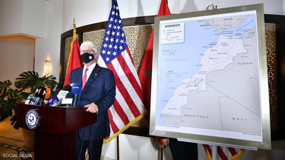 الولايات المتحدة تعتمد الصحراء ضمن خريطة المغرب