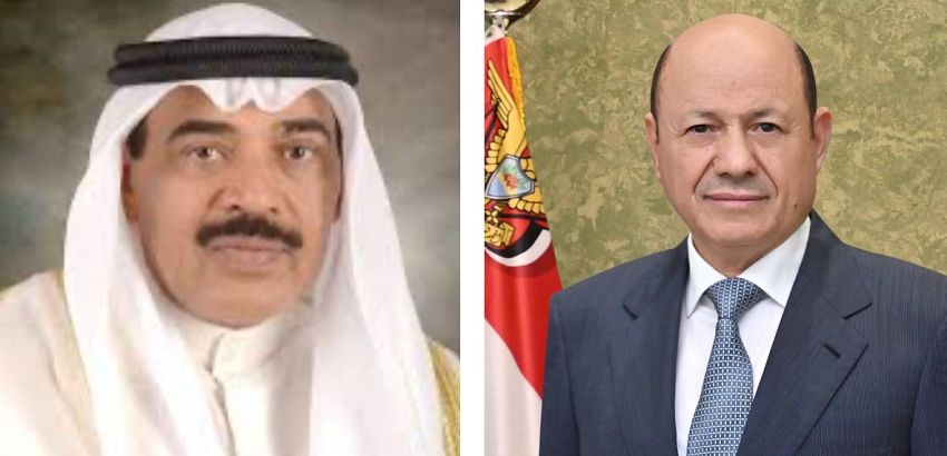 الرئيس العليمي رئيس مجلس القيادة يجرى اتصالاً هاتفياً بولي العهد الكويتي